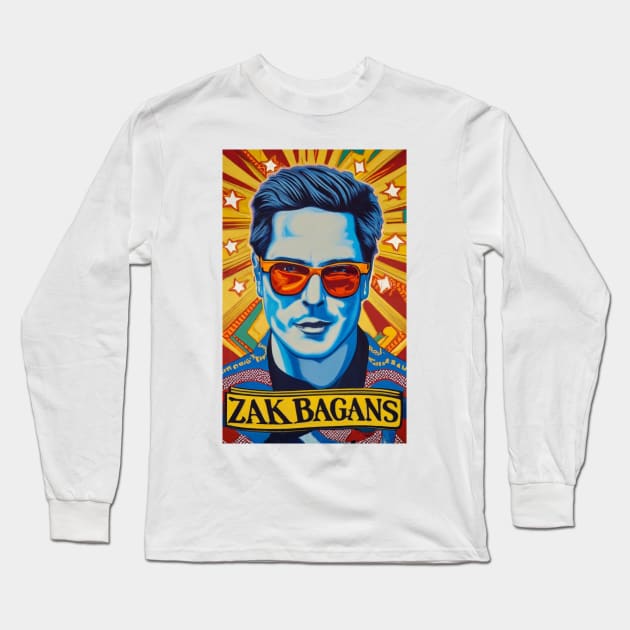 Zak Bagans Retro Art Long Sleeve T-Shirt by Zachariya420